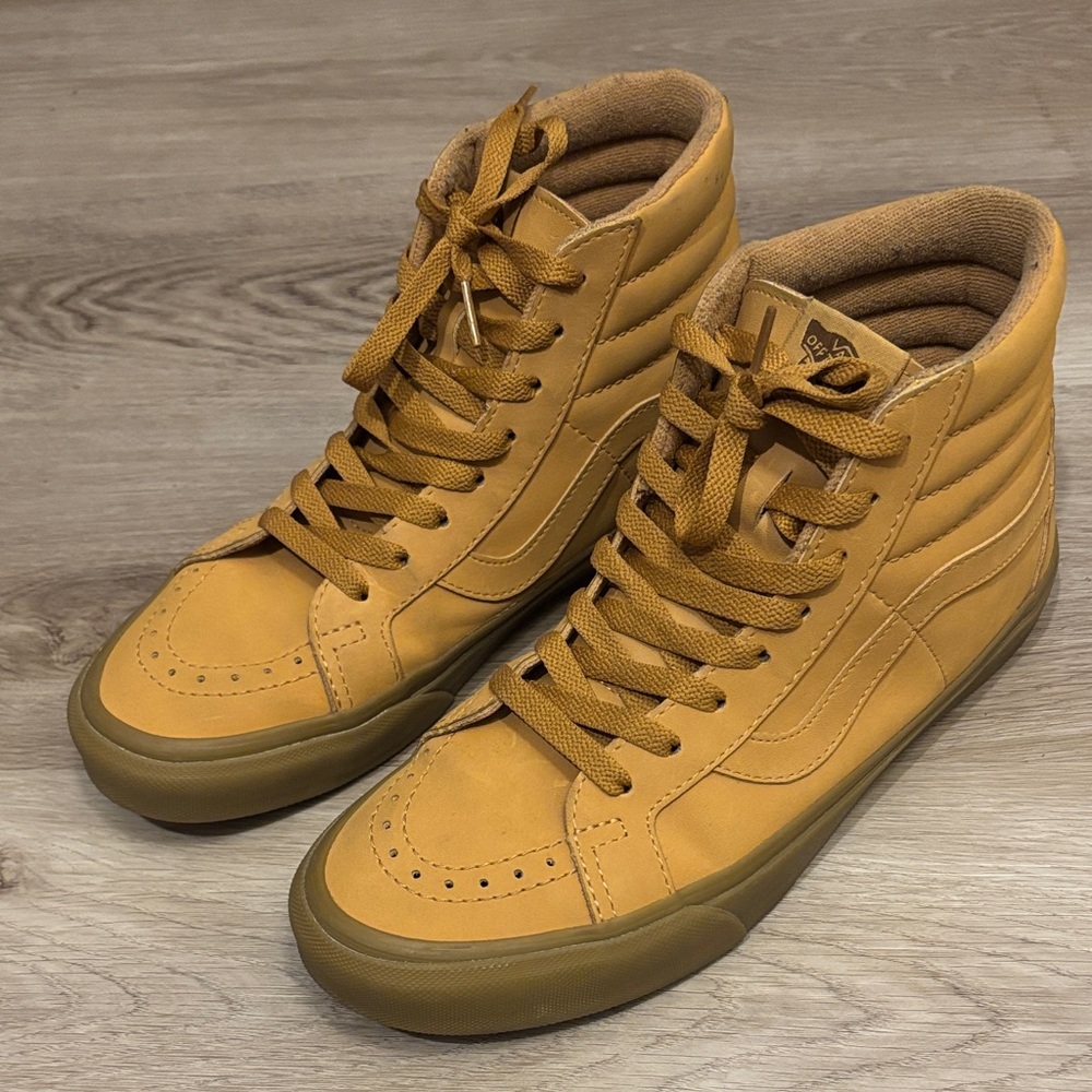 Tan High-Top Vans